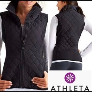 Athleta Upside Black Quilted Vest